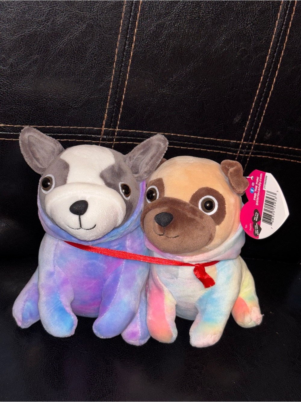 Galerie Valentine's Day Plush Stuffed Hugging Dogs In Hoodie (no candy) Luv Pups